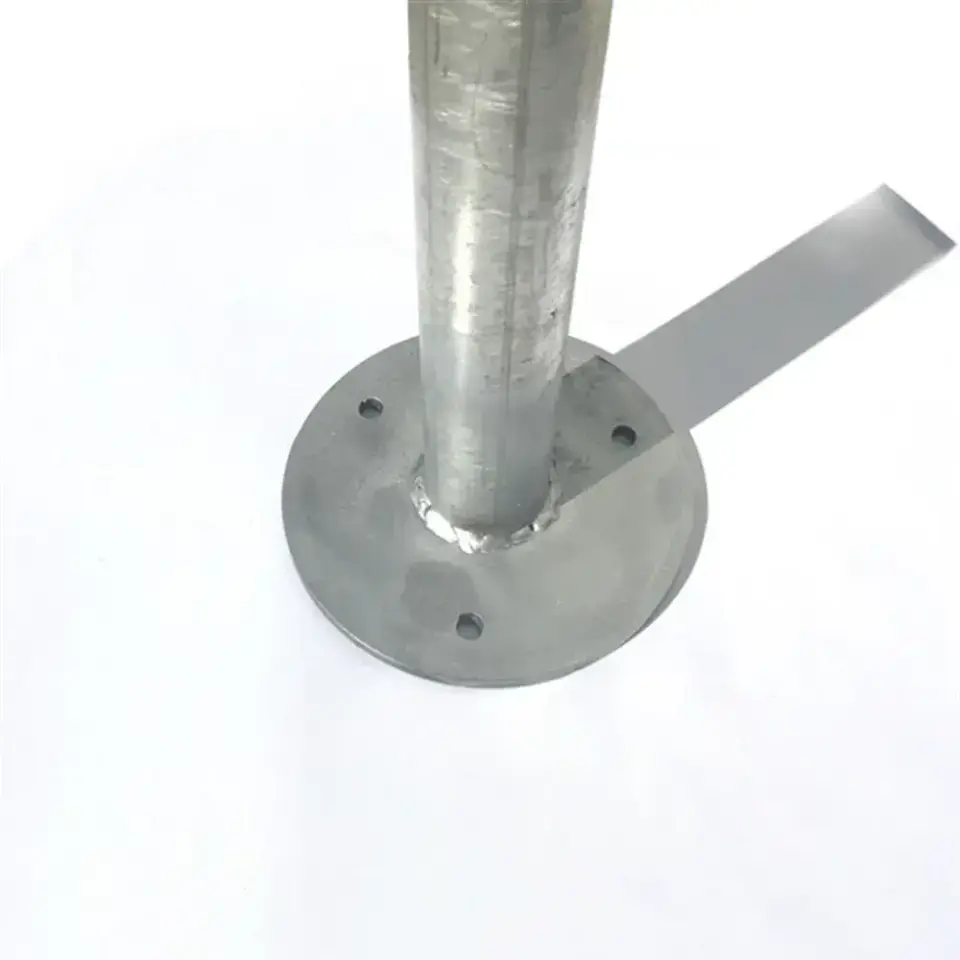 Galvaniz Yuvarlak Direk 2 metre Flanşlı