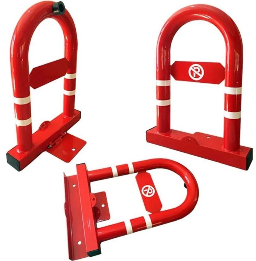 Kilitli Otopark Direği 50 cm, Yatar U Tip Park Bariyeri 2 li