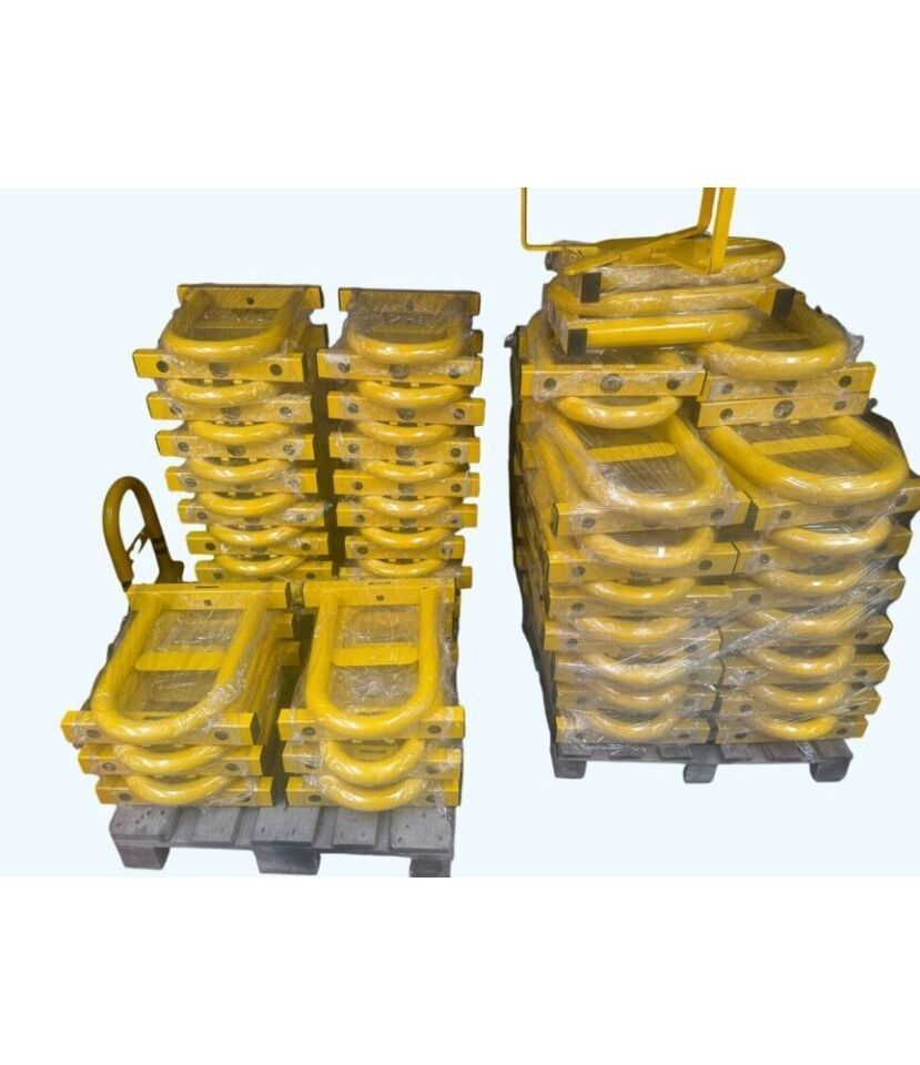 Yatar Park Bariyeri  Kilitli Katlanır Yatar Park Bariyeri Sarı 10 lu