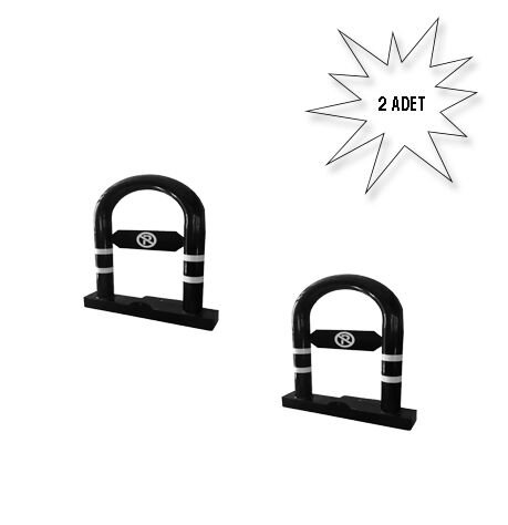 Yatar Park Bariyeri  Kilitli Katlanır Yatar Park Bariyeri Siyah 2 li