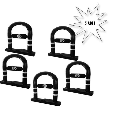 Yatar Park Bariyeri  Kilitli Katlanır Yatar Park Bariyeri Siyah 5 li