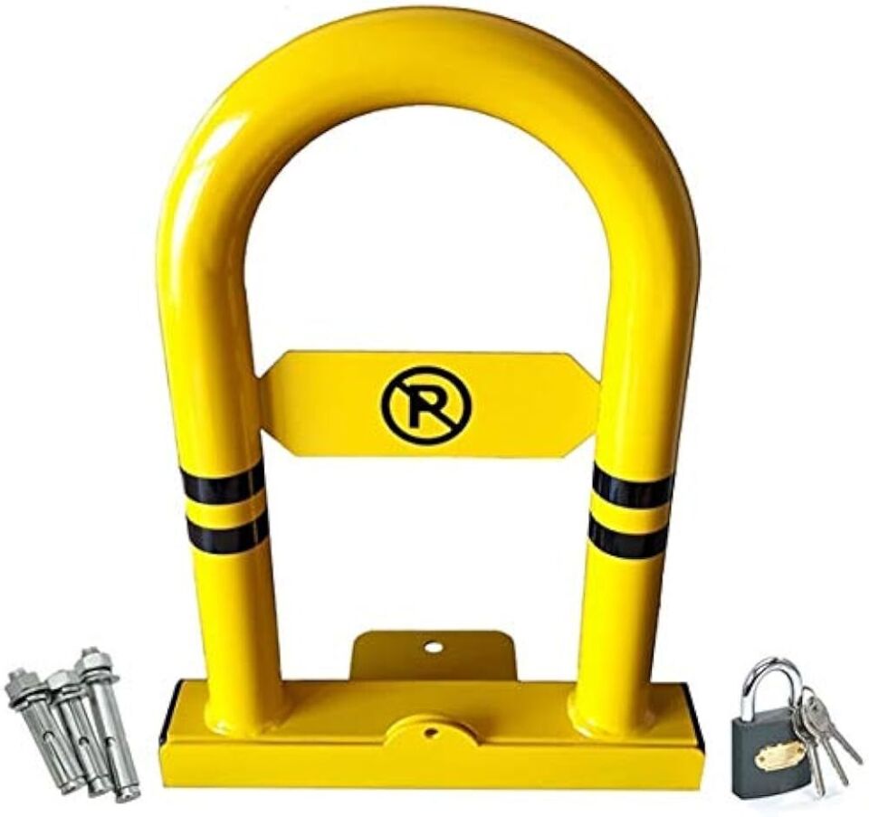 Kilitli Otopark Direği 50 cm, Yatar U Tip Park Bariyeri