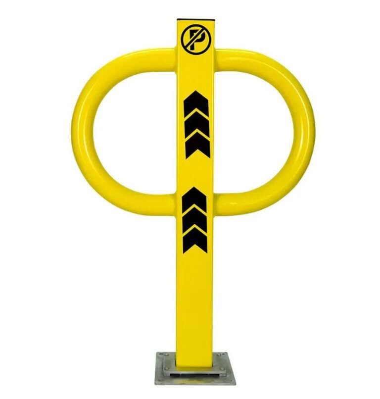 Kilitli Otopark Direği 75 cm, Çıkan Tip Kızaklı Park Bariyeri