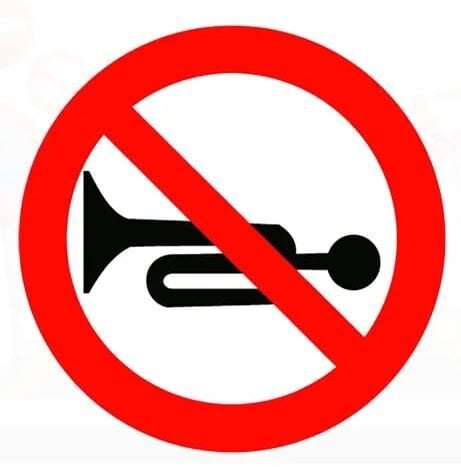 Sesli İkaz Cihazlarının Kullanımı Yasaktır Levhası Trafik İşareti Fiyatı TT-30