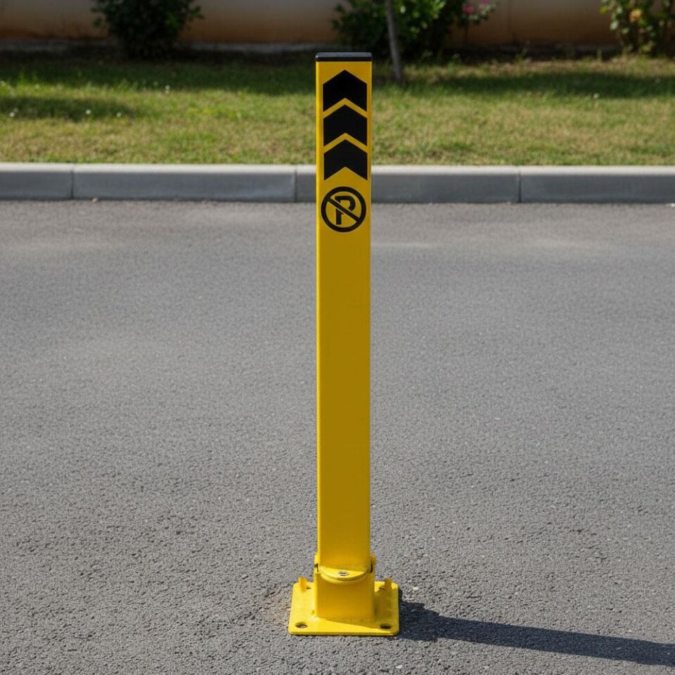 Kilitli Otopark Direği 75 cm, Yatar Tip Park Bariyeri (Asma Kilit Dahil)