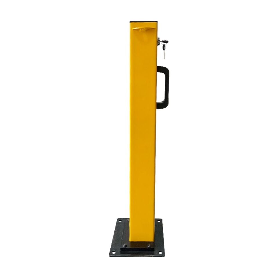 Kilitli Otopark Direği 75 cm, Çıkan Tip Kızaklı Park Bariyeri