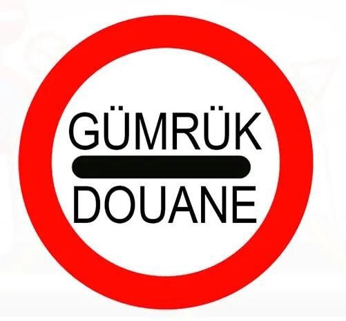 Gümrük Durmadan Geçmek Yasaktır Levhası Trafik Tabelası Fiyatı TT-31