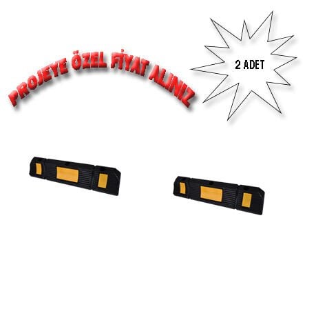 Kauçuk Stoper  Kauçuk Araç Durdurucu Kauçuk Otopark Stoperi 60 cm(2li)