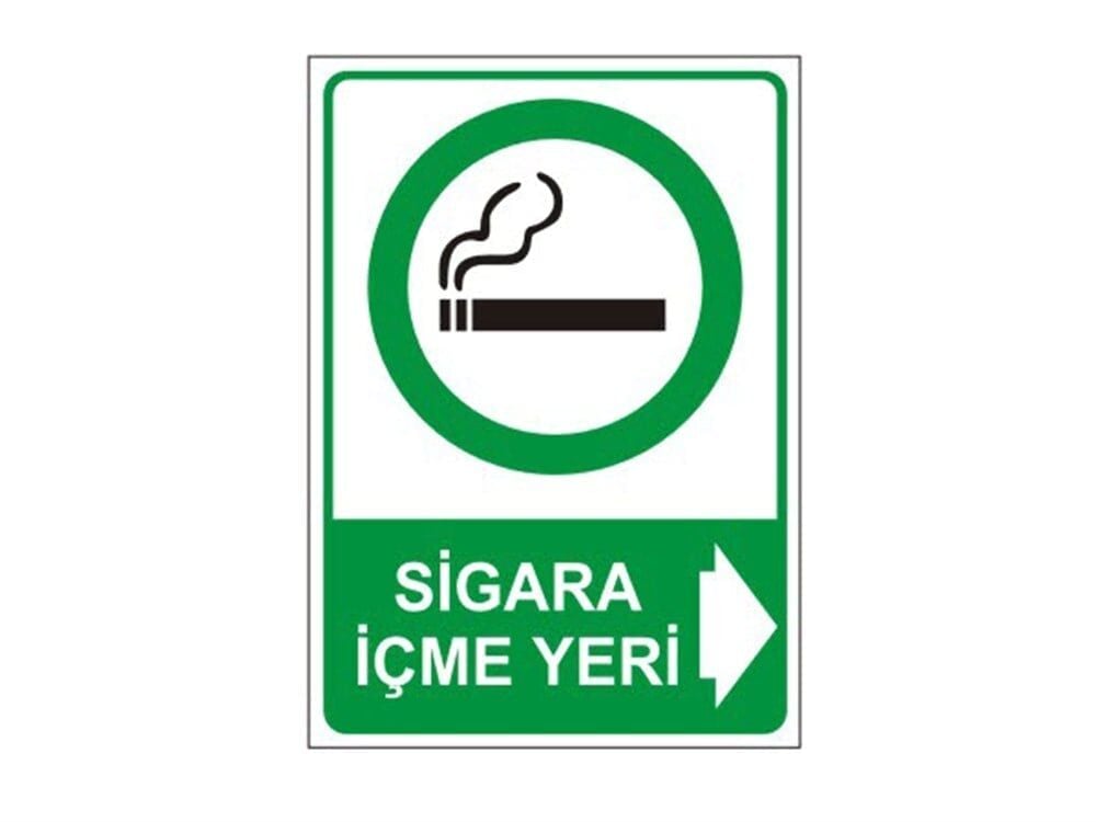 Sigara İçme Yeri Levhası