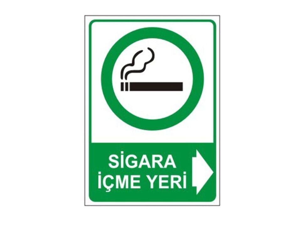 Sigara İçme Yeri Levhası