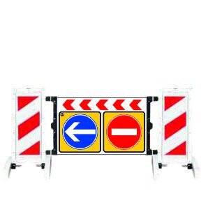 Katlanır Uyarı Levhalı Bariyer