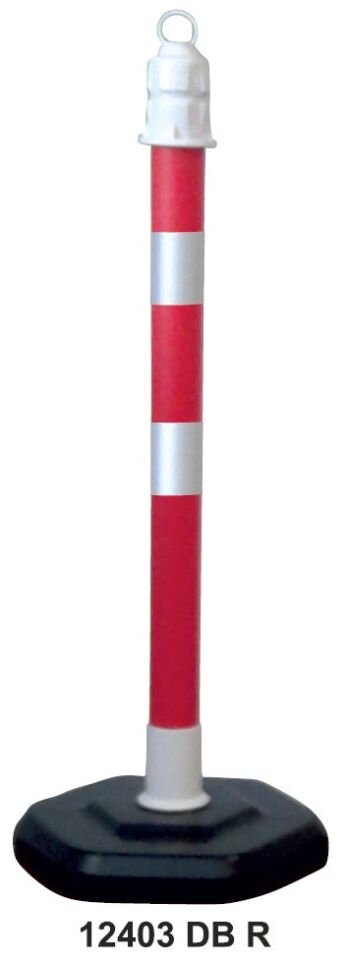 Kauçuk Tabanlı Emniyet Dikmesi Plastik Ağırlıklı Yol Dikme Trafik Yol Uyarı Dikmesi Fiyatı