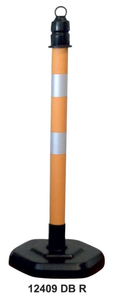 Kauçuk Tabanlı Emniyet Dikmesi Plastik Ağırlıklı Yol Dikme Trafik Yol Uyarı Dikmesi Fiyatı