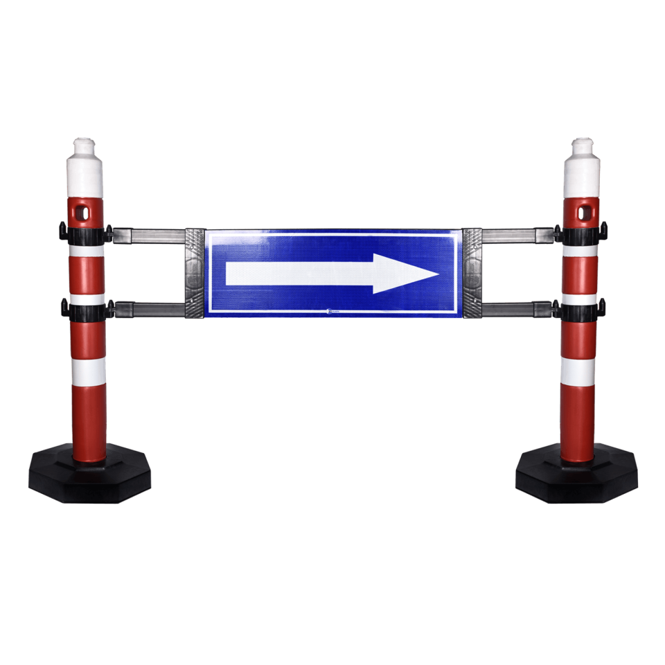 Kauçuk Tabanlı Emniyet Dikmesi Plastik Ağırlıklı Yol Dikme Trafik Yol Uyarı Dikmesi Fiyatı