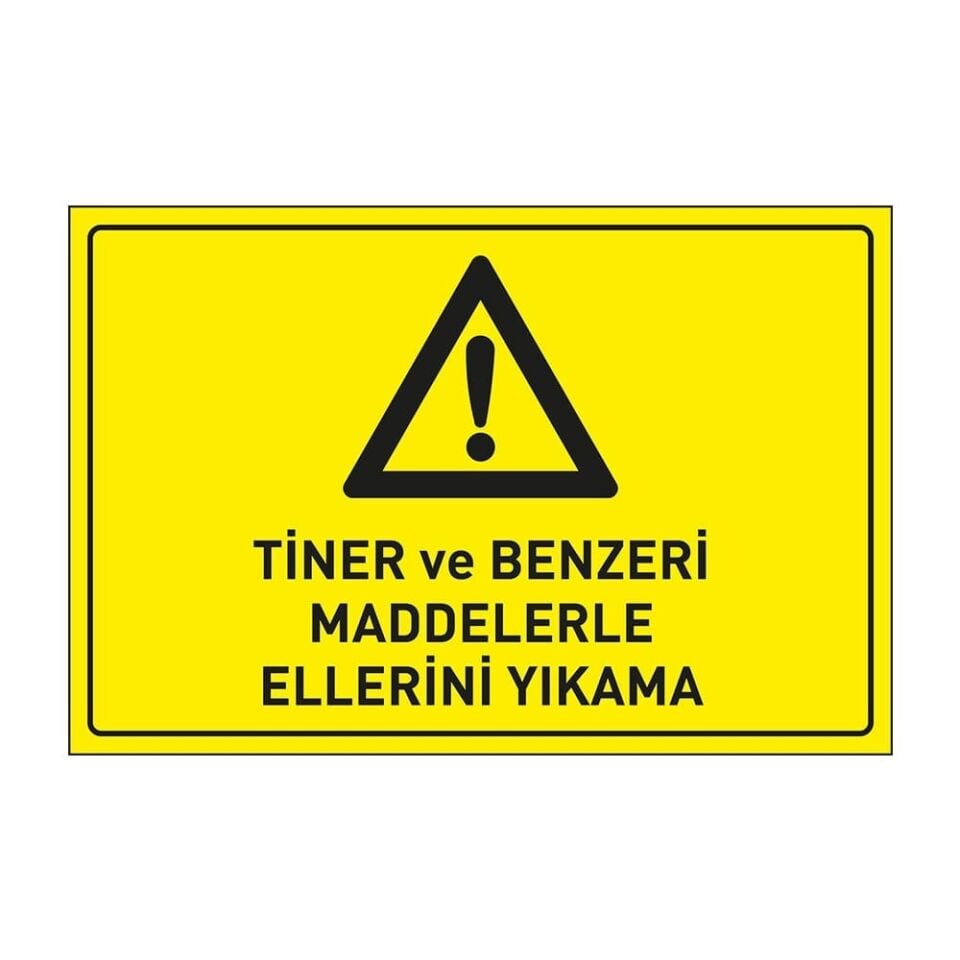 Tine ve Benzeri Maddelerle Ellerini Yıkama Levhası