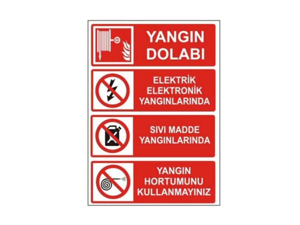 Yangın Dolabı Levhası